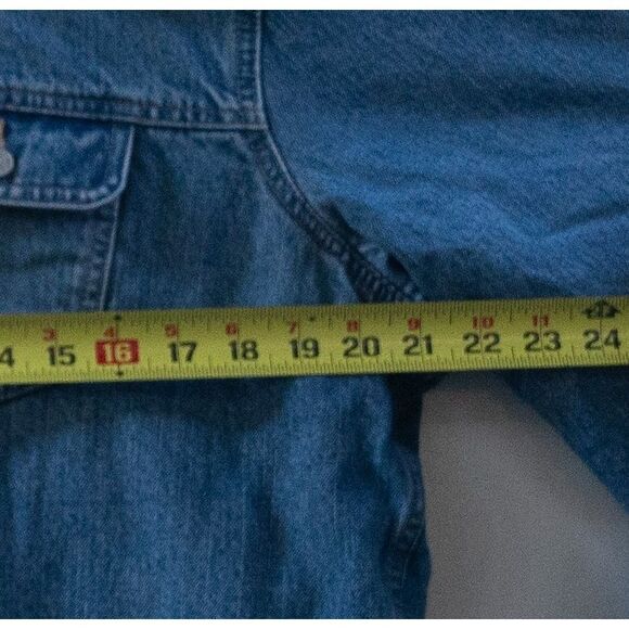 Gap Jacket Women's Denim Trucker Sherpa Lined Collar‎ Casual Size XL - Picture 2 of 5